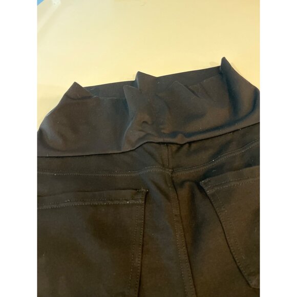 Black High-Waist Stretch Leggings For Women - Picture 5 of 6